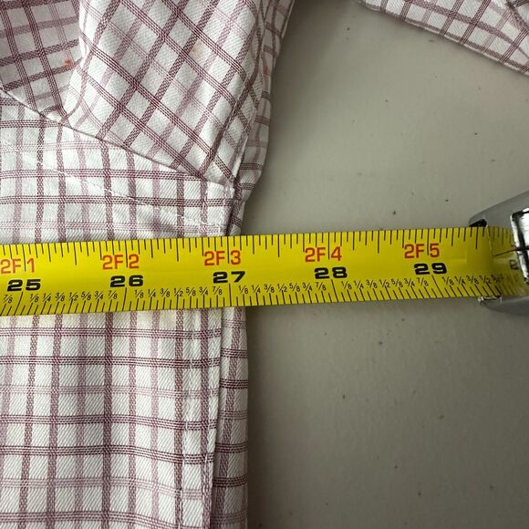 Pronto Uomo Dress Shirt Sz 17.5 36/37 Tall No Iron Classic Fit Egyptian Cotton - Picture 6 of 12